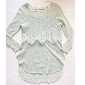 Free people | sea foam green Wool woven sweater